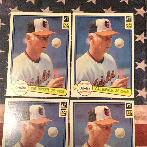 CAL RIPKEN, SR, coach Orioles, baseball cards, 1982 Donruss, MLB - Picture 2 of 4